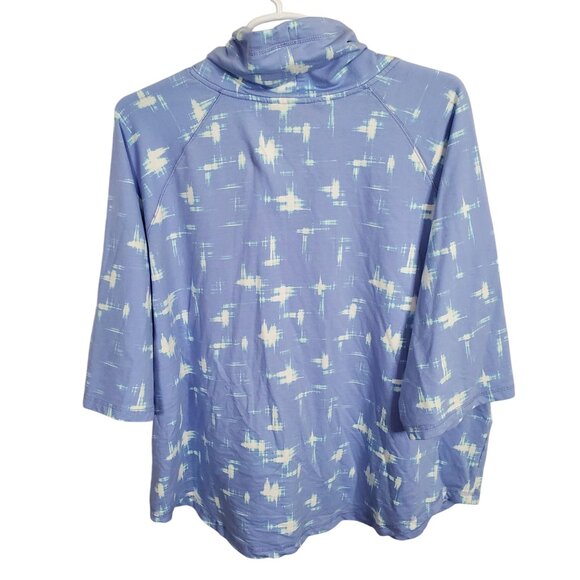 Isaac Mizrahi Live! Womens 4X Top Printed Tunic French Terry Pullover Pocket - Picture 2 of 7